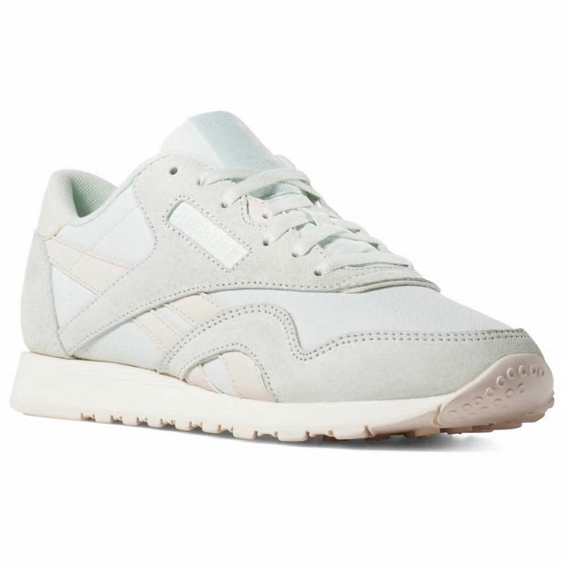 Tenisi Reebok Classic Nylon Dama Albastri Deschis Romania KX1387IT